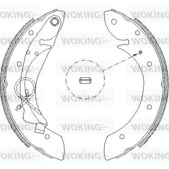 Тормозні (гальмівні) колодки woking Z4419.00 на Пежо Партнер