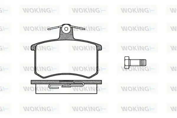 Задні тормозні (гальмівні) колодки WOKING P035300 (фото 1)