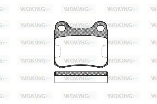 Задние тормозные колодки WOKING P0573.00