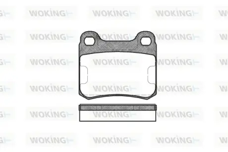 Задние тормозные колодки WOKING P0573.00