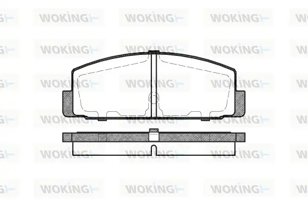 Задні тормозні (гальмівні) колодки WOKING P079330 (фото 1)