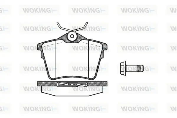 Задние тормозные колодки WOKING P1003300