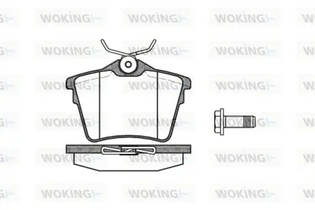 Задние тормозные колодки WOKING P1003300 Ситроен С5