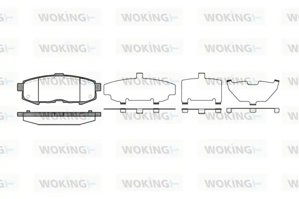 Задние тормозные колодки WOKING P10603.00