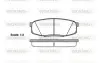 Задние тормозные колодки WOKING P1372300