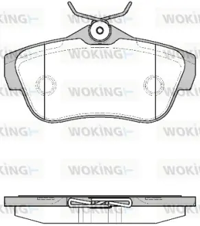 Задні тормозні (гальмівні) колодки WOKING P1399300