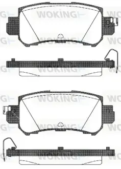 Задні тормозні (гальмівні) колодки WOKING P1407300