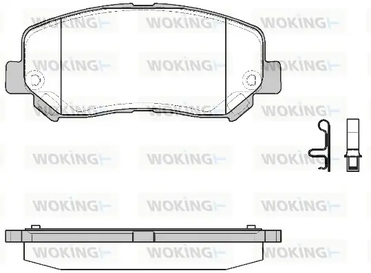 Передние тормозные колодки WOKING P1413322