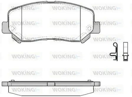 Передние тормозные колодки WOKING P1413322 Jeep Cherokee