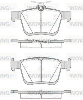 Задние тормозные колодки woking P14163.00 на Ауди Audi Q2