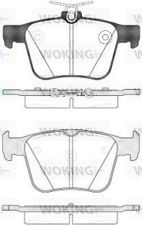 Задние тормозные колодки woking P14163.10 на Фольксваген Arteon