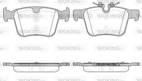 Задние тормозные колодки woking P14163.40 на Вольво Xc90