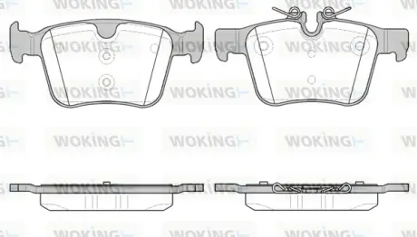 Задні тормозні (гальмівні) колодки WOKING P1416340