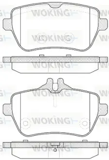 Задние тормозные колодки WOKING P1435300 Мерседес W222
