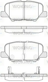 Задні тормозні (гальмівні) колодки WOKING P1436302
