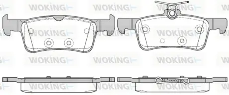 Задні тормозні (гальмівні) колодки WOKING P14633.10