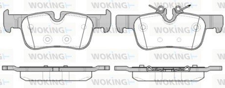 Задние тормозные колодки woking P14733.00 на MINI MINI