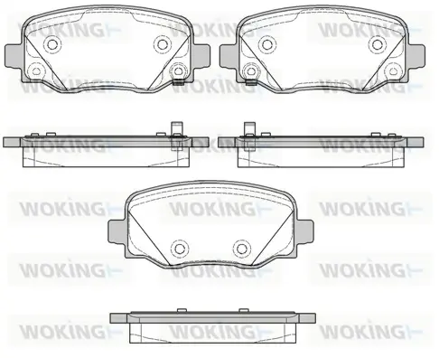 Задні тормозні (гальмівні) колодки WOKING P14783.02 (фото 1)