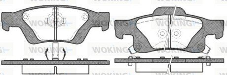 Задні тормозні (гальмівні) колодки woking P15463.02