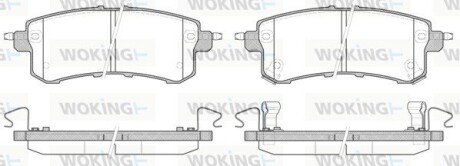 Задние тормозные колодки woking P15473.02 на Infiniti Qx56