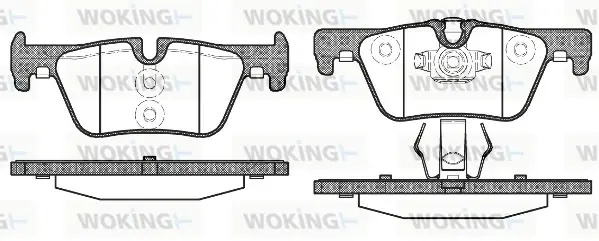 Задні тормозні (гальмівні) колодки WOKING P15763.00 (фото 1)