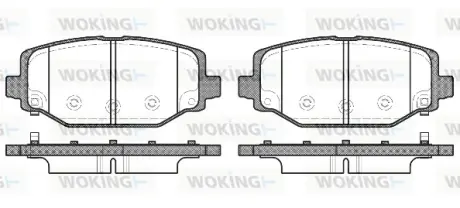 Задние тормозные колодки WOKING P1583304 Фиат Фримонт