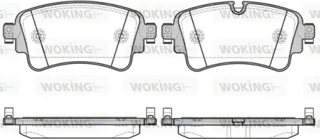 Задні тормозні (гальмівні) колодки WOKING P1769308