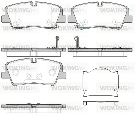 Задние тормозные колодки WOKING P1787300