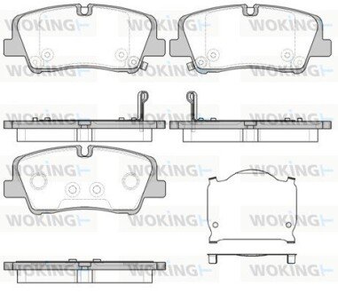 Задние тормозные колодки woking P17873.00