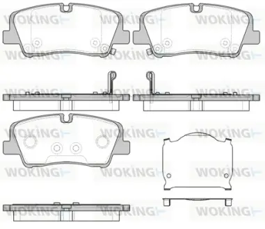 Задние тормозные колодки WOKING P1787300