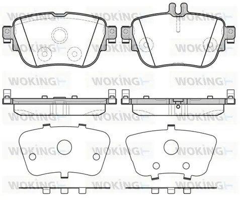 Задние тормозные колодки WOKING P17993.00