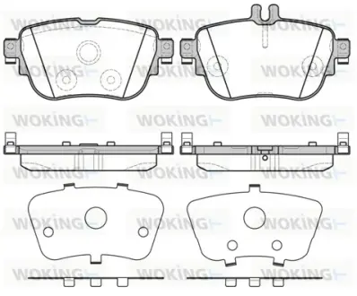 Задние тормозные колодки WOKING P17993.00