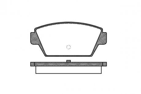 Задние тормозные колодки woking P3153.00