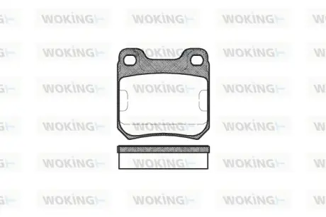 Задні тормозні (гальмівні) колодки WOKING P339300