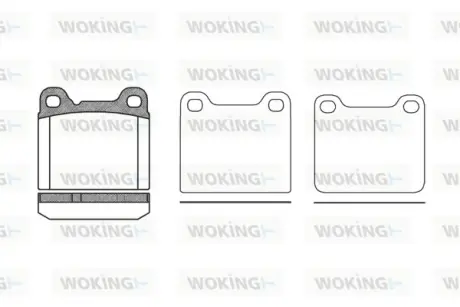 Задние тормозные колодки WOKING P3573.20