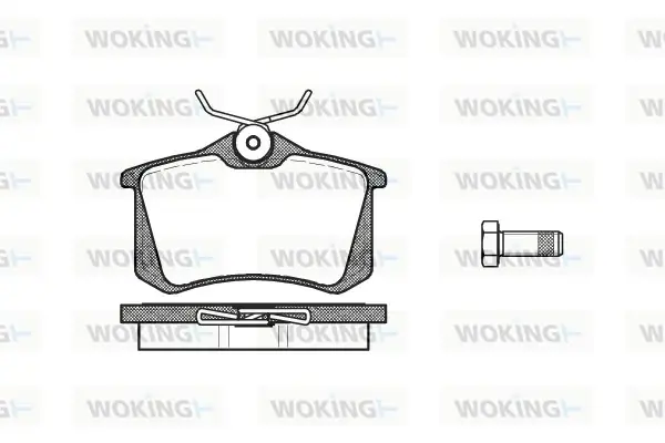 Задние тормозные колодки WOKING P363310