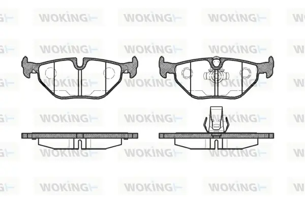 Задние тормозные колодки WOKING P365315