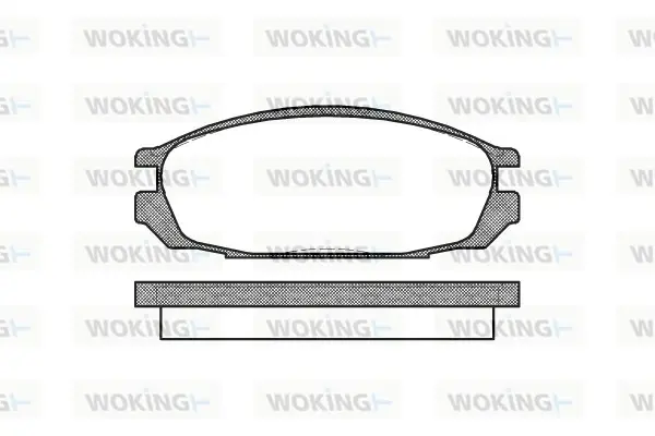 Задние тормозные колодки WOKING P3923.00