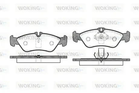 Задні тормозні (гальмівні) колодки WOKING P480300
