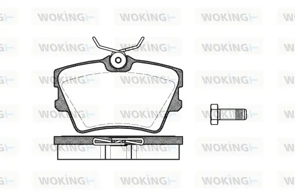 Задние тормозные колодки WOKING P491300