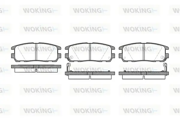 Задние тормозные колодки WOKING P526302