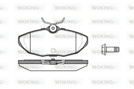 Задние тормозные колодки WOKING P6323.00