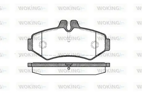 Задні тормозні (гальмівні) колодки WOKING P633300