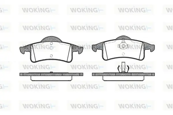 Задние тормозные колодки WOKING P658300