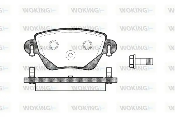 Задние тормозные колодки WOKING P677300
