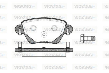 Задние тормозные колодки woking P6773.00 на Ягуар X type