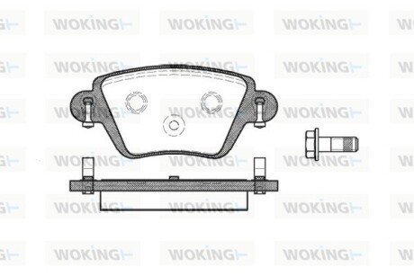 Задние тормозные колодки woking P6773.10 на Ягуар X type