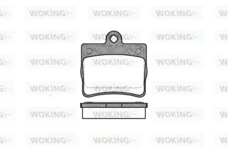 Задні тормозні (гальмівні) колодки WOKING P730300