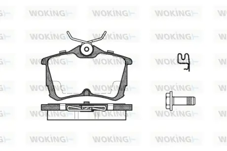 Задние тормозные колодки WOKING P795302 Хонда Аккорд 7
