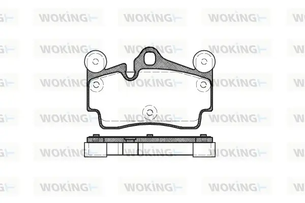 Задние тормозные колодки WOKING P896300